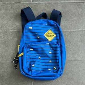 Blue Kids Backpack with Yellow Accents